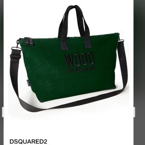 DSQUARED2 WOOD WEEKEND BAG TRAVEL HOLDALL / SPORT Overnight BAG BRAND NE…